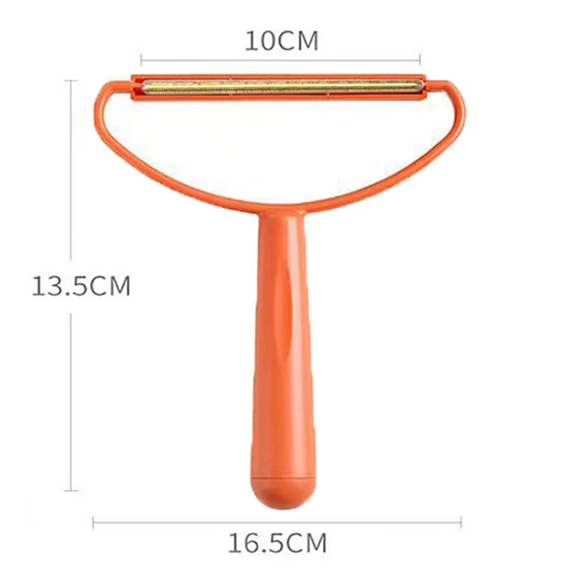 Portable Pet Hair & Lint Remover Brush – Manual Fabric Cleaner Tool