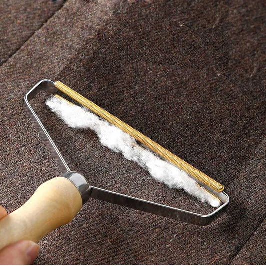 Portable Pet Hair & Lint Remover Brush – Manual Fabric Cleaner Tool