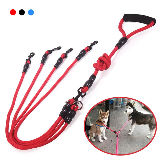 Multi-Dog Leash for 2–4 Dogs